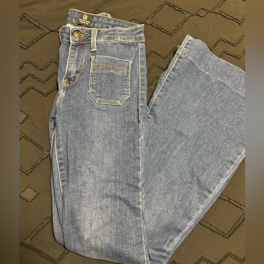Just Black High Rise Blue Jeans